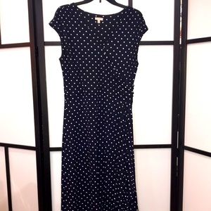 Blue dress with white polka dots from Talbots